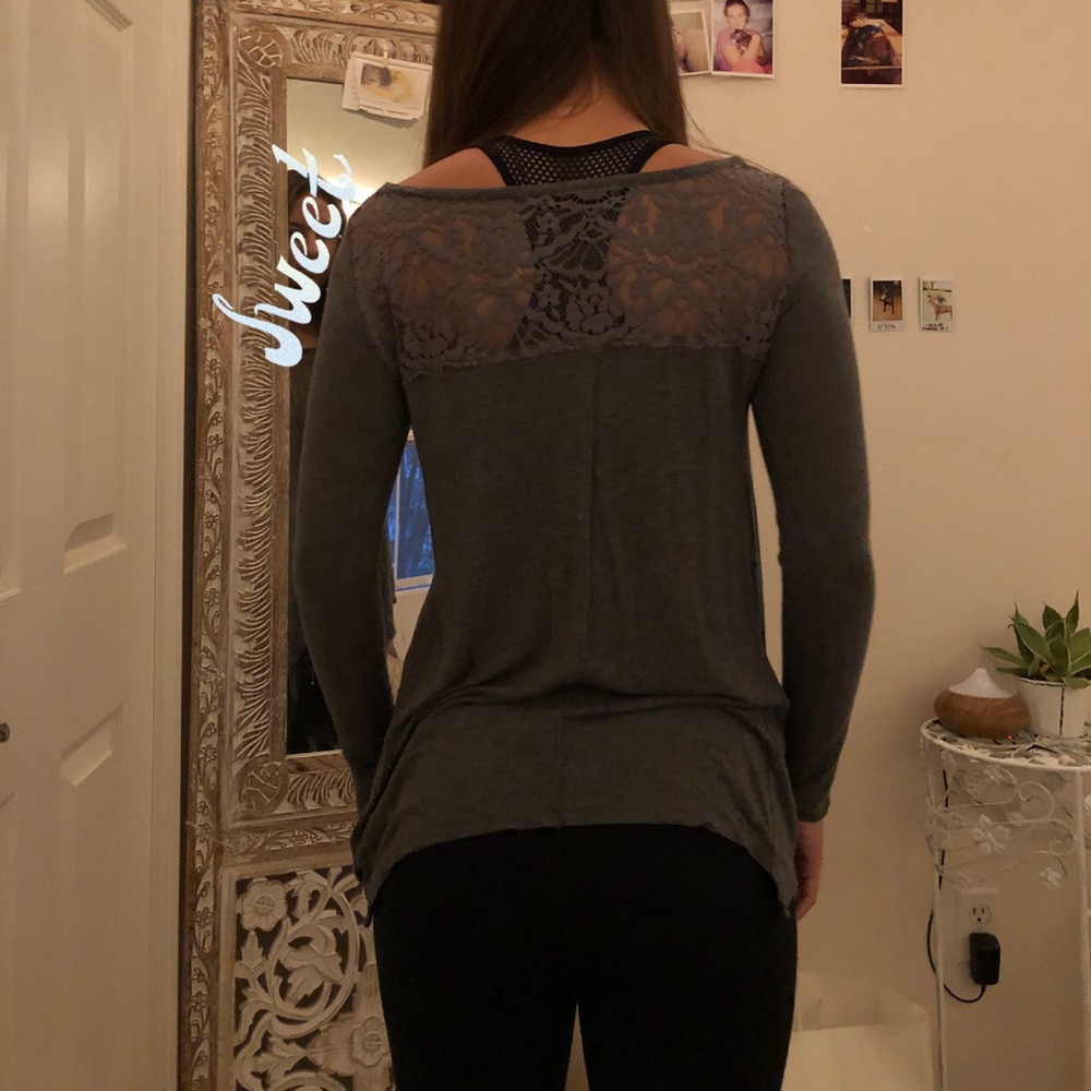 flowy bottom long sleeve